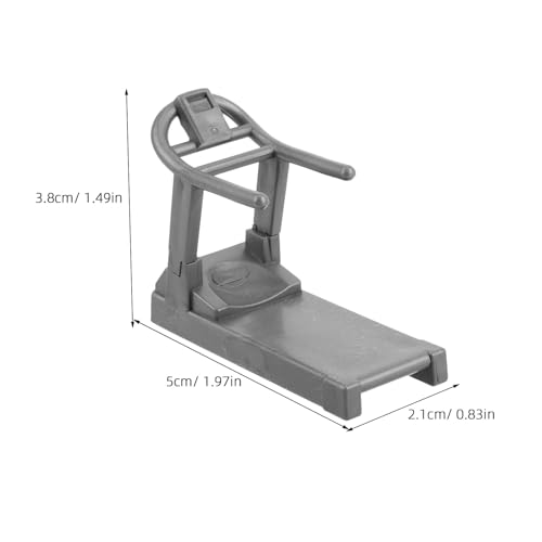 Vaguelly Miniature Gym Equipment Model DIY Mini Workout Decor for Dollhouse Indoor Micro Scene Fitness Accessories 1.96X1.49X0.82In - Image 4