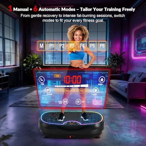 Vibration Plate Exercise Machine, 2026 EvoSpark Dual Motor Vibration Plate for Lymphatic Drainage, 3D & 4D Whole Body Vibration Plates for Weight Loss, Shaker Workout Equipment for Women Men Home - Image 3