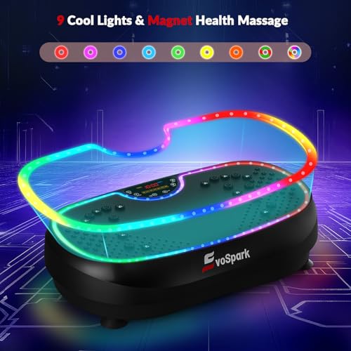 Vibration Plate Exercise Machine, 2026 EvoSpark Dual Motor Vibration Plate for Lymphatic Drainage, 3D & 4D Whole Body Vibration Plates for Weight Loss, Shaker Workout Equipment for Women Men Home - Image 5