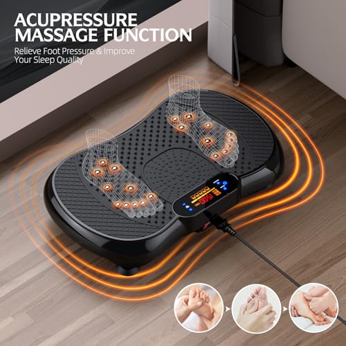 Vibration Plate Exercise Machine, Lymphatic Drainage Machine for Weight Loss, Shake Vibrating Plate Full Body Workout Fitness Platform, Vibration Board For Shaping Wellness,Home Sport Gym-330lbs - Image 5
