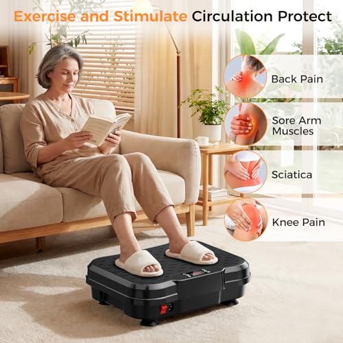 Vibration Plate Exercise Machine, Vibrating Platform for Lymphatic Drainage Weight Loss, 250 Speeds Full Body Workout Vibrated Plates Fitness Platform for Home Women Men - Image 6