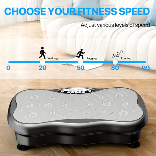 Vibration Plate Exercise Machine for Lymphatic Drainage Weight Loss, Whole Body Workout Vibration Fitness Platform ,Home Training Equipment ,Sport Gym for Weight Loss Fat Burner for Women Men - Image 4