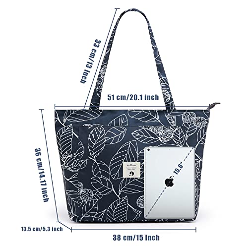 WLLWOO WLLWOO Yoga Bags for Women with Yoga Mats Bags Carrier Carryall Canvas Tote for Pilates Shoulder for Travel Office Beach Workout - Image 4