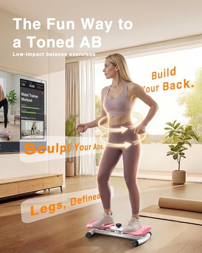 Waist Twister Machine Exercise, 326 lbs Ab Twister Board for Exercise, Home Gym, Balance Training & Fat Burning, Noiseless Workout Equipment for Women & Men - Twist Exercise Machine - Image 3