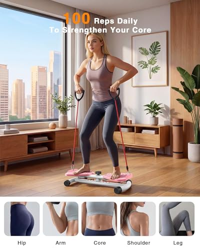 Waist Twister Machine Exercise, 326 lbs Ab Twister Board for Exercise, Home Gym, Balance Training & Fat Burning, Noiseless Workout Equipment for Women & Men - Twist Exercise Machine - Image 5