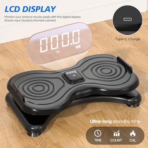 Waist Twister Machine with LCD Display,Noiseless Ab Workout Board and Resistance Bands,Slim Waist Machine with Anti-Slip, Home Gym Equipment for Women & Men - Image 3