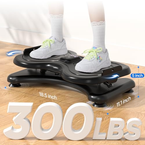 Waist Twister Machine with LCD Display,Noiseless Ab Workout Board and Resistance Bands,Slim Waist Machine with Anti-Slip, Home Gym Equipment for Women & Men - Image 4