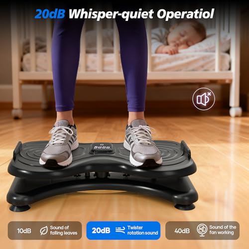 Waist Twister Machine with LCD Display,Noiseless Ab Workout Board and Resistance Bands,Slim Waist Machine with Anti-Slip, Home Gym Equipment for Women & Men - Image 5