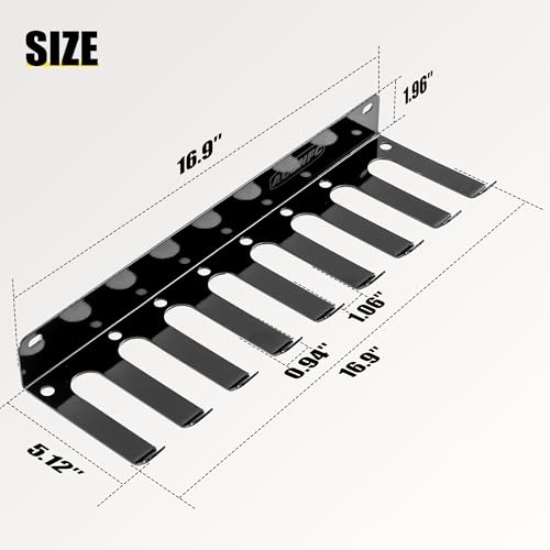 Wall-Mounted Gym Organizer, Resistance Band Storage Rack, Barbell Holder Wall Mount, Dumbbell Storage, Home Gym Accessories Holder - Image 8