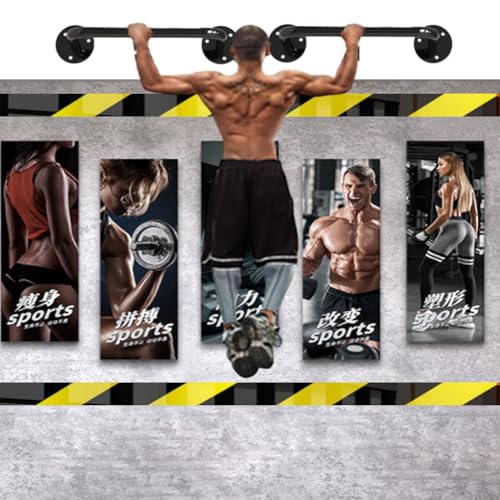 Wall mounted pull-up bar, suspension rod,cloud ladder, indoor fitness training, climbing cloud ladder,wall mounted horizontal bar pull-up bar, - Image 7