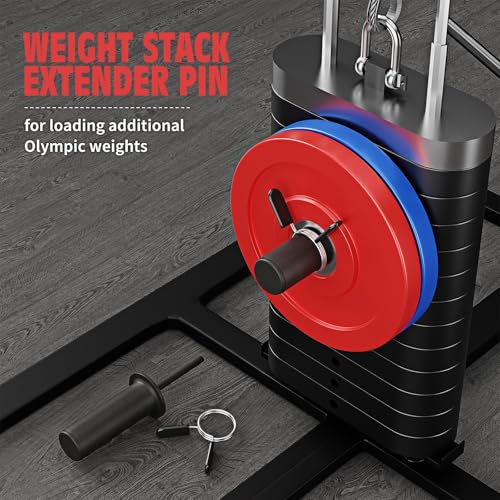 Weight Stack Pin, Gym Pin with Spring Clip Collar, Weight Pins for Weight Stack Machine, Weight Stack Extender Pin Strength Training Equipment for Commercial Gym and Home Gym - Image 5