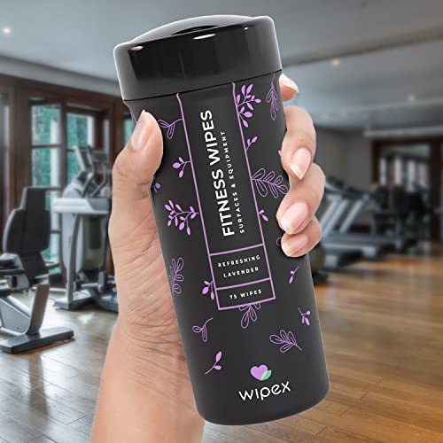 Wipex Yoga Mat Cleaner & Fitness Wipes - Natural Lavender & Vinegar Gym Equipment Cleaner - 75 Gym Wipes to Clean Yoga Mats, Spinning & Peloton Bikes, Weight Machines & Surfaces - Image 6