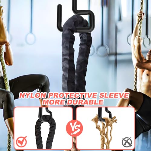 Workout Fitness Climbing Rope 10FT 15FT 20FT 25FT 30FT, 1.5" Diameter Gym Climbing Rope for Strength Training,Exercise Climbing Rope for Adults Outdoor Indoor - Image 3