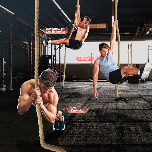 Workout Fitness Climbing Rope 10FT 15FT 20FT 25FT 30FT, 1.5" Diameter Gym Climbing Rope for Strength Training,Exercise Climbing Rope for Adults Outdoor Indoor - Image 6
