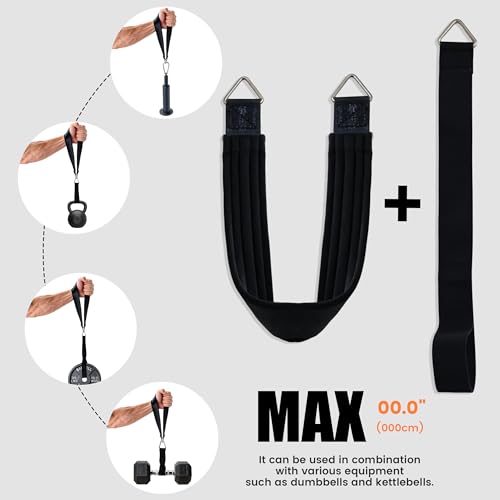 Wrist Roller Forearm Strengthener with Wrist Strap, Thick Carbon Steel Forearm Exerciser Grip Strength Trainer, 300 LB Nylon Webbing for Single-Arm Pull Training, Home Gym Wrist Trainer - Image 4