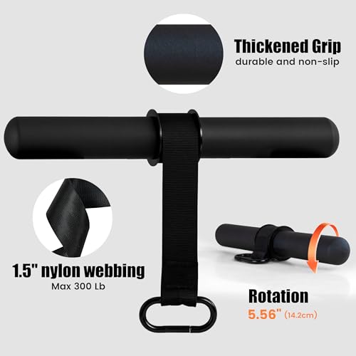 Wrist Roller Forearm Strengthener with Wrist Strap, Thick Carbon Steel Forearm Exerciser Grip Strength Trainer, 300 LB Nylon Webbing for Single-Arm Pull Training, Home Gym Wrist Trainer - Image 5