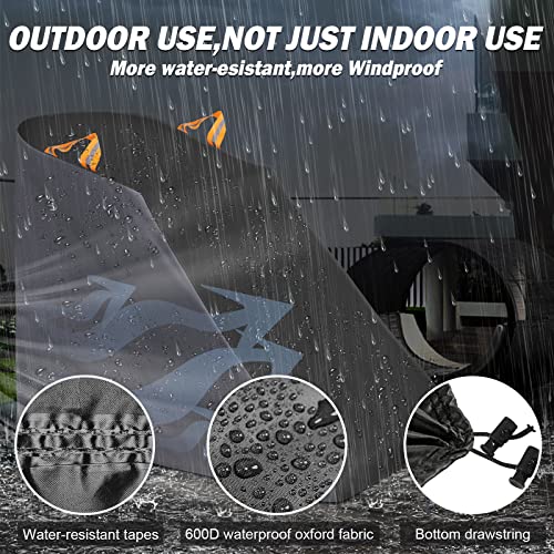 XYZCTEM Treadmill Cover Waterproof Dustproof Running Machine Cover Exercise Workout Equipment Protective with Windproof Drawstring and Air Vents for Home Gym Indoor Outdoor - Image 3