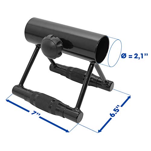 Yes4All Exercise Machine Adjustable T Bar Row Attachment, D Row Handle/Landmine Handle Attachment with Textured Rubber Handles - Image 3