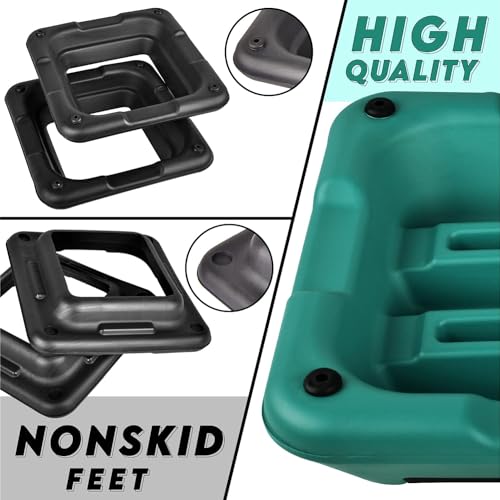 Yes4All High Arobic Step Platform & Stackable Risers - Adjustable 4"/6"/8"/10"/12" Height - Choose Full Step Platform Set or 2-Pack Stackable Risers, Customize for Cardio & Aerobic Exercise - Image 4