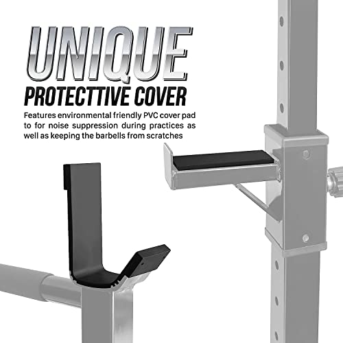 Yes4All Squat Rack for Home Gym, Adjustable Barbell Stand Rack, Multi-Function Weight Lifting, Dip Bar Station, Bench Press Rack Stand, Weight Plate Storage - Capacity Up to 600LBS - Image 7