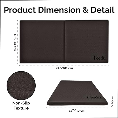 Yoga Knee Pad Cushion Exercise Knee Pad Folding, 1/2" Thick 24"x12" Eliminate Pain During Yoga or Exercise Workout– Extra Thick Padding& Support for Yoga Pilates, Fitness Exercise - Image 3