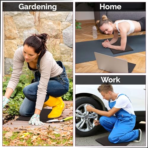 Yoga Knee Pad Cushion Exercise Knee Pad Folding, 1/2" Thick 24"x12" Eliminate Pain During Yoga or Exercise Workout– Extra Thick Padding& Support for Yoga Pilates, Fitness Exercise - Image 6