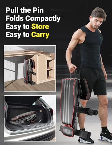 Yoleo Adjustable Weight Bench, 660LB Foldable Workout Bench with Extended Head/Neck Protection/Spine Support for Bench Press, Fast Folding Incline Decline Flat Bench - Image 6