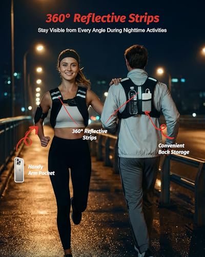 ZELUS Weighted Vest, 6lb/8lb/12lb/16lb/20lb/25lb/30lb Weight Vest with Reflective Stripe for Workout, Strength Training, Running, Fitness, Muscle Building, Weight Loss, Weightlifting - Image 7