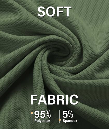 ZITY 5 Pack Mens Polo Shirt Short Sleeve Sports Golf Tennis T-Shirt Moisture-Wicking Summer Shirts - Image 5