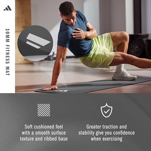 adidas Fitness Mat - Lightweight - Non Slip Yoga Mat, 7mm or 10mm - Image 6