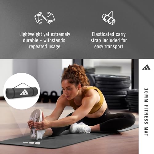 adidas Fitness Mat - Lightweight - Non Slip Yoga Mat, 7mm or 10mm - Image 7