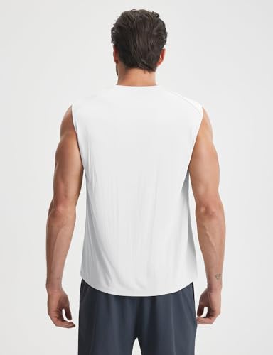 baleaf Men's Sleeveless Shirts Gym Workout Tank Tops Swim Muscle T Shirt Quick Dry Sun Protection UPF 50+ Athletic Sport - Image 3