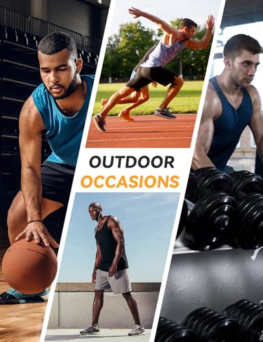 baleaf Men's Sleeveless Shirts Gym Workout Tank Tops Swim Muscle T Shirt Quick Dry Sun Protection UPF 50+ Athletic Sport - Image 7
