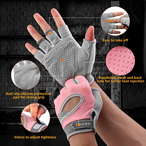 ihuan New Breathable Workout Gloves for Women & Men - No More Sweaty & Full Palm Protection Gym Exercise, Cycling, Fitness, Weightlifting, Pull-ups, Deadlifting, Rowing - Image 3