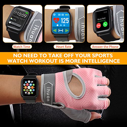 ihuan New Breathable Workout Gloves for Women & Men - No More Sweaty & Full Palm Protection Gym Exercise, Cycling, Fitness, Weightlifting, Pull-ups, Deadlifting, Rowing - Image 6