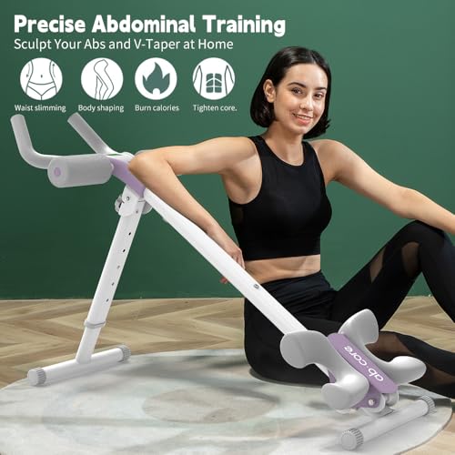 leikefitness Height Adjustable Ab Trainer Abdominal Whole Body Workout Machine Waist Cruncher Core Toner Leg Thighs Buttocks Shaper with LCD Monitor AB9380 - Image 6