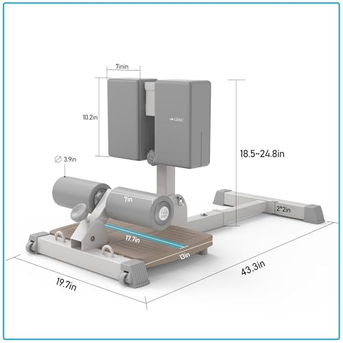 leikefitness Sissy Squat Machine, Deluxe Multi-Function Deep Sissy Squat Bench Workout Station, Leg Exercise Machine for Home Gym - Image 5