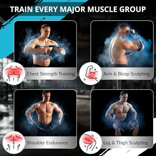 mr sculpt gorilla bar chest trainer, 40-100lb Adjustable Chest Workout Equipment, Body Toning kit,Chest Workout, Shoulder Pulley for Physical Therapy - Image 3