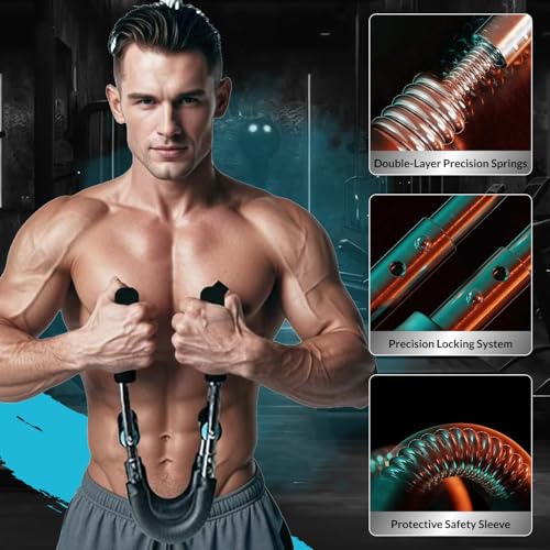 mr sculpt gorilla bar chest trainer, 40-100lb Adjustable Chest Workout Equipment, Body Toning kit,Chest Workout, Shoulder Pulley for Physical Therapy - Image 7